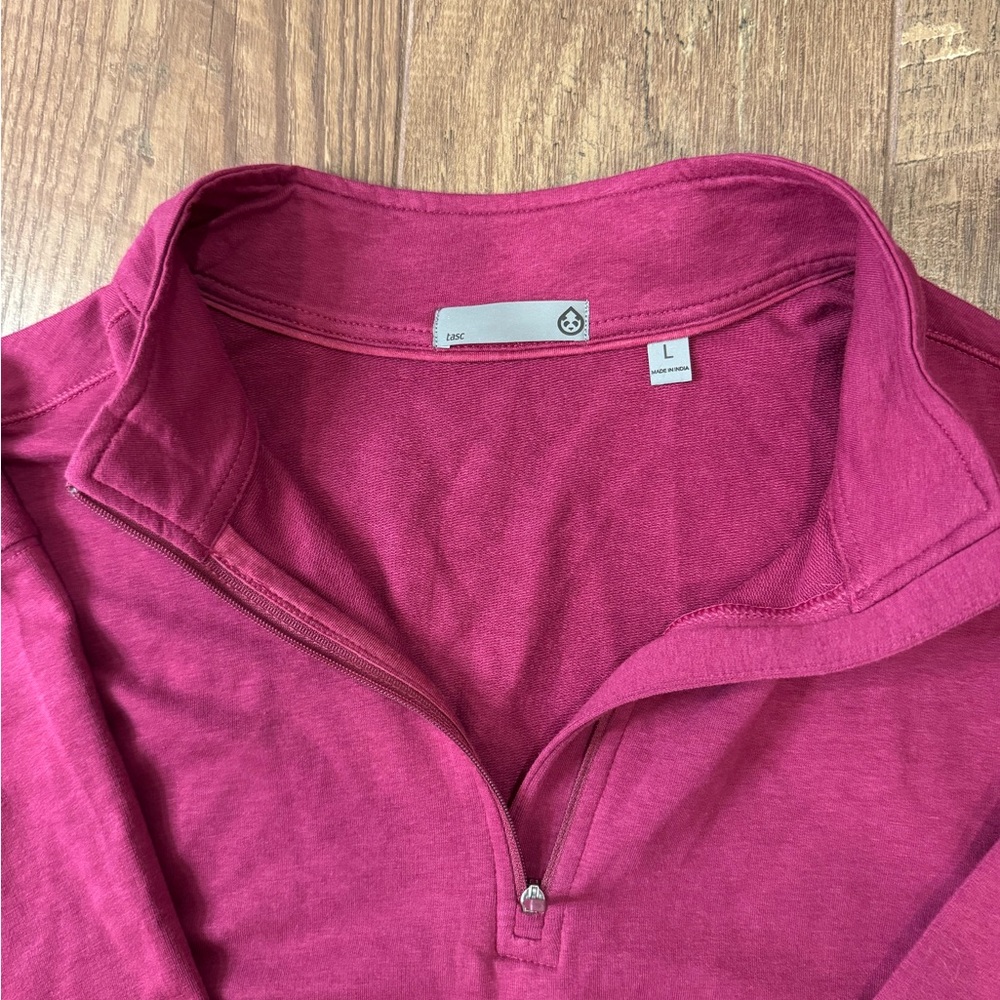 Maroon Tasc Quarter-Zip Pullover - image 1
